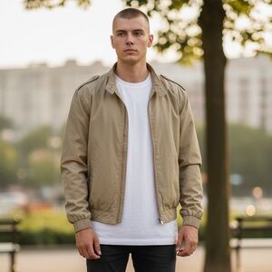 Pierre Cardin Men's Beige Lightweight Jacket